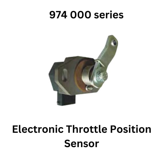 MCS' ( Mobile Control System SA ) 974 000 Series electronic throttle position sensor, essential for accurate engine throttle control and performance